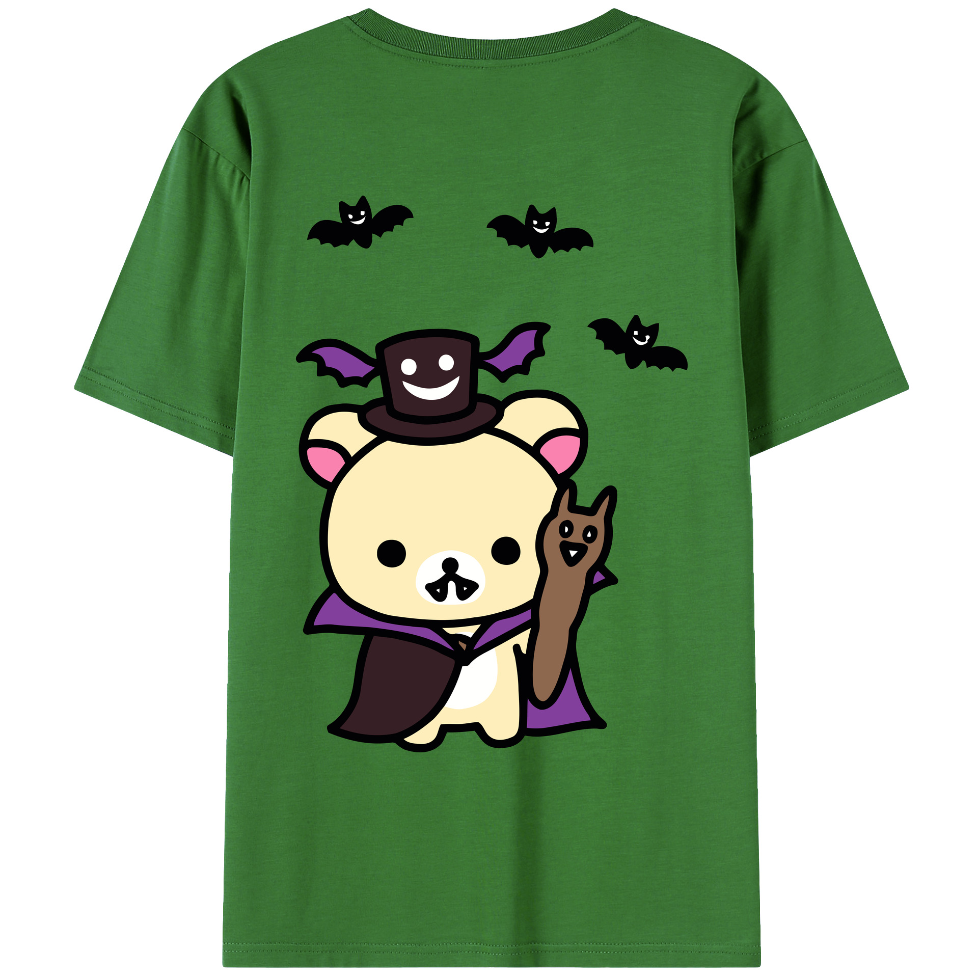 （画像用） リラックマ リラックマ キイロイトリ Rilakkuma Korilakkuma Kiiroitori レディース半袖Tシャツ(バックプリント)